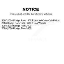 Charger l'image dans la galerie, Front Rear Disc Brake Rotors And Ceramic Pads Kit For Dodge Ram 2500 1500 3500