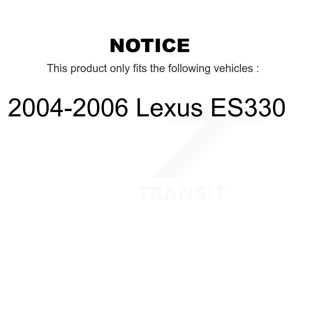 [Front+Rear] 2004-2006 Lexus ES330 Premium OE Brake Kit & Ceramic Pads For Max Braking