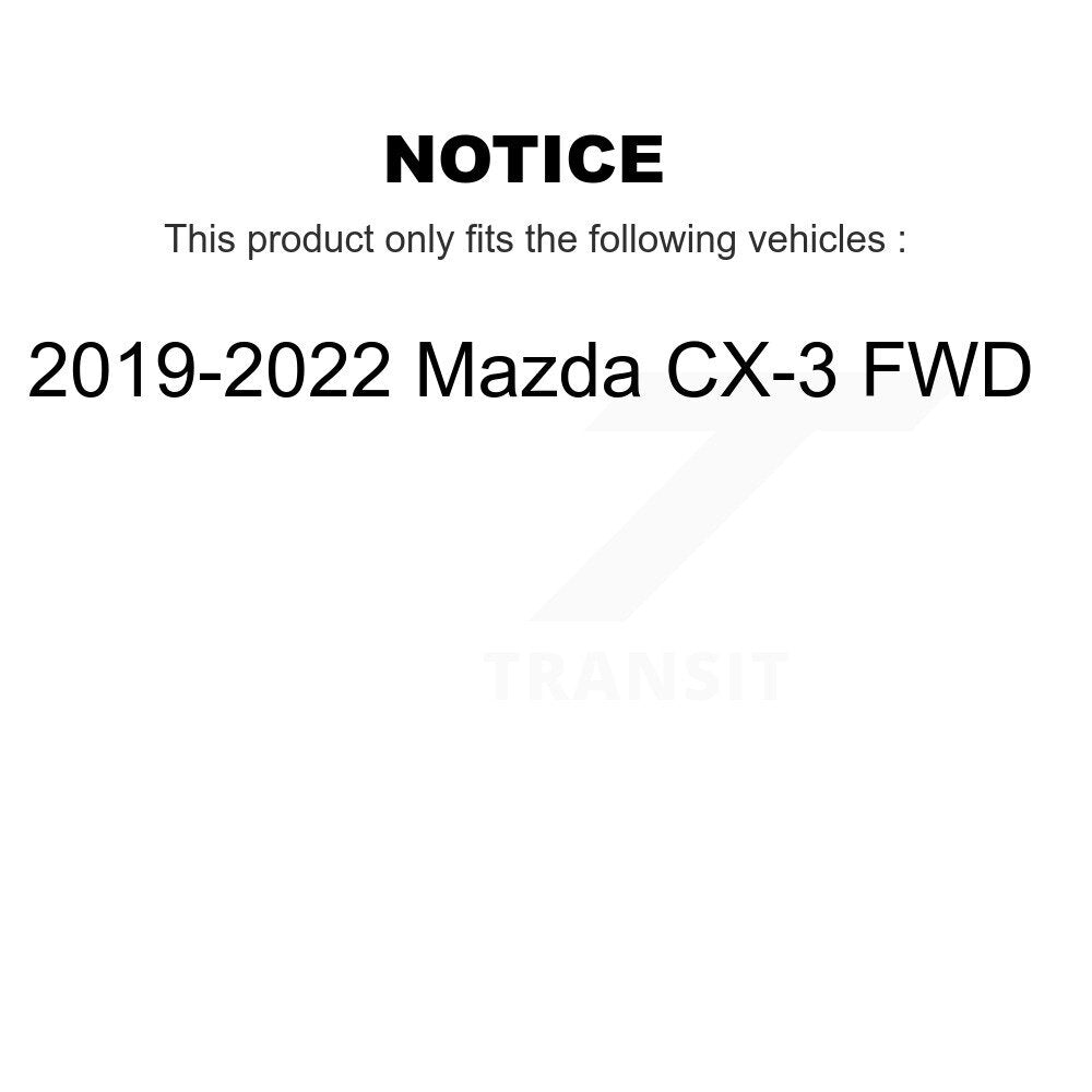 [Front+Rear] 2019-2021 Mazda CX-3 FWD Premium OE Brake Rotors & Ceramic Pads Kit For Max Braking