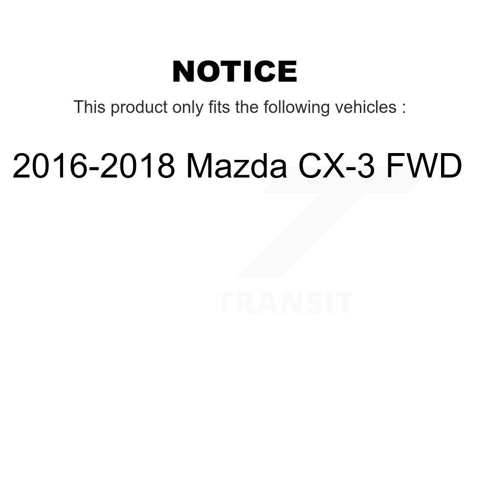 [Front+Rear] 2016-2018 Mazda CX-3 FWD Premium OE Brake Kit & Ceramic Pads For Max Braking