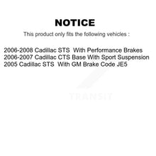 Charger l'image dans la galerie, Front Rear Disc Brake Rotors And Ceramic Pad Kit For 2006-2007 Cadillac CTS Base