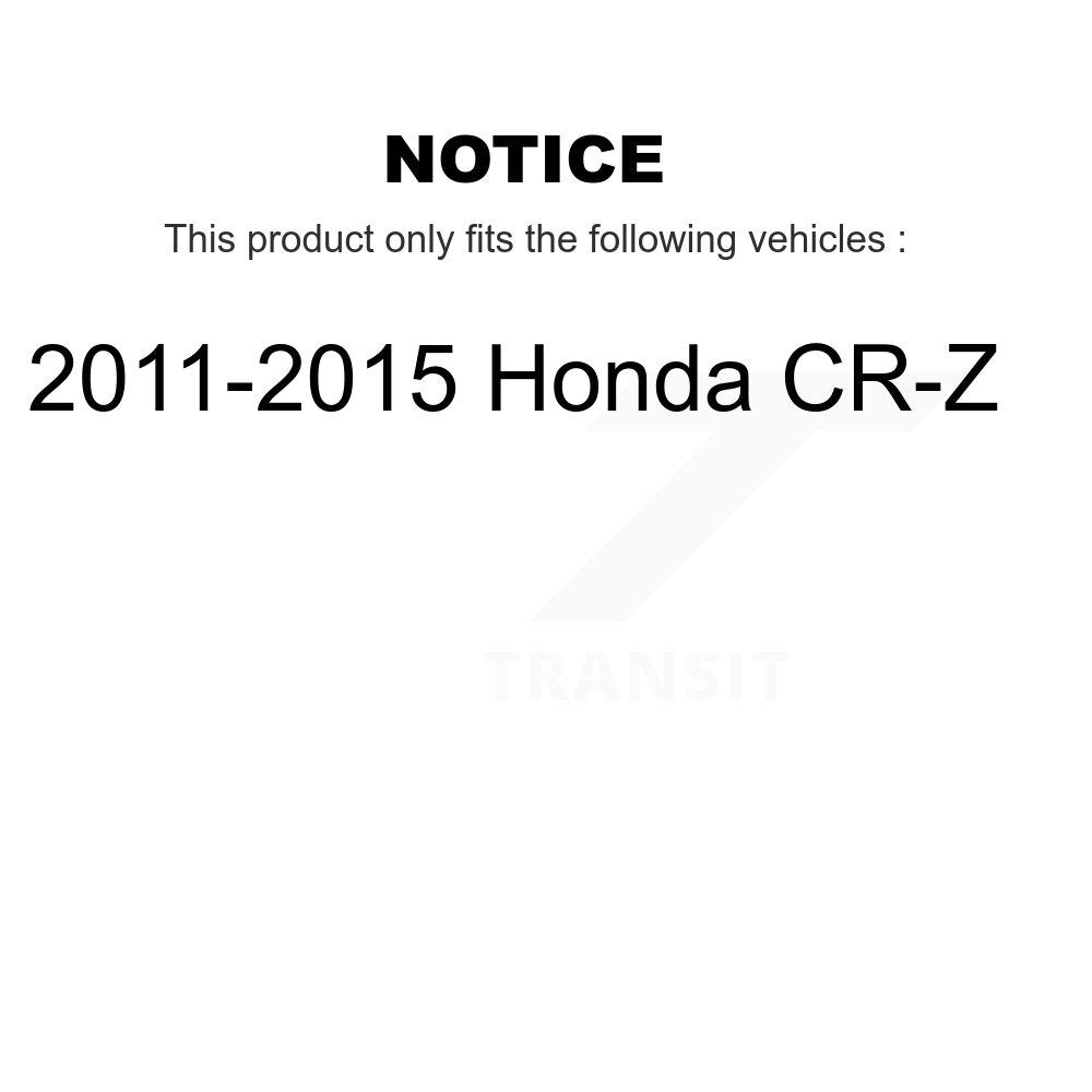 [Front+Rear] 2011-2015 Honda CR-Z Premium OE Brake Rotors & Ceramic Pads Kit For Max Braking