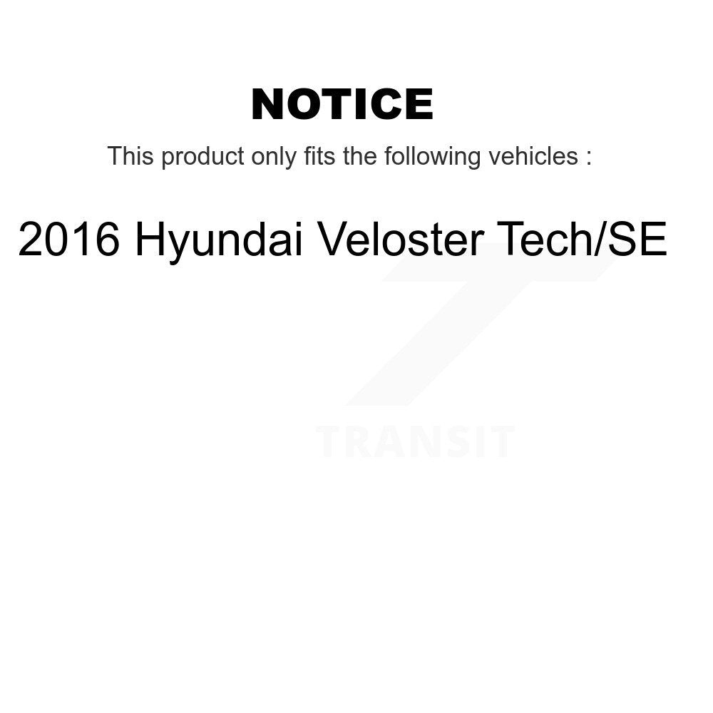 [Front+Rear] 2016 Hyundai Veloster Tech SE Premium OE Brake Kit & Ceramic Pads For Max Braking