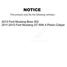 Load image into Gallery viewer, Front Rear Disc Brake Rotors And Ceramic Pads Kit For Ford Mustang