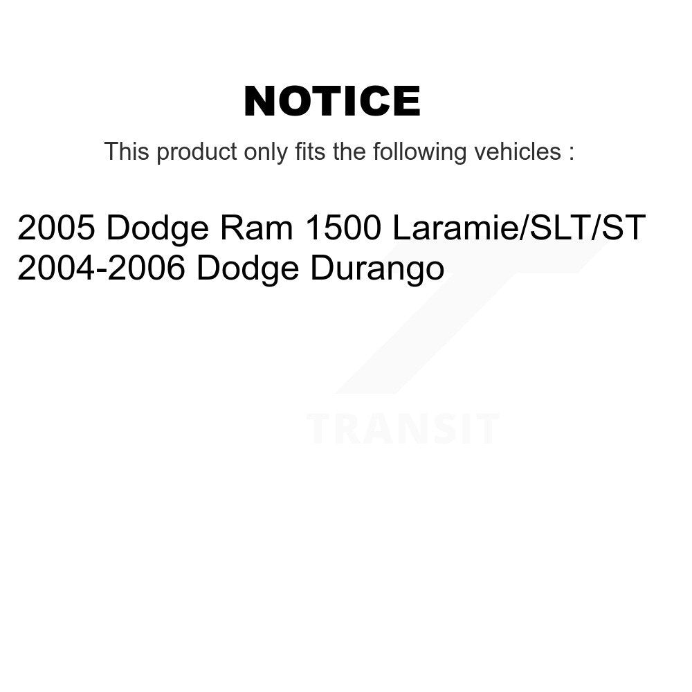 Front Rear Disc Brake Rotors And Ceramic Pads Kit For Dodge Durango Ram 1500