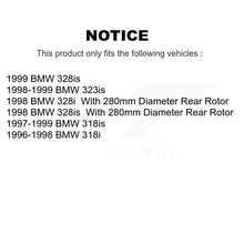Charger l'image dans la galerie, Front Rear Disc Brake Rotors Ceramic Pad Kit For BMW 328i 318i 323is 328is 318is