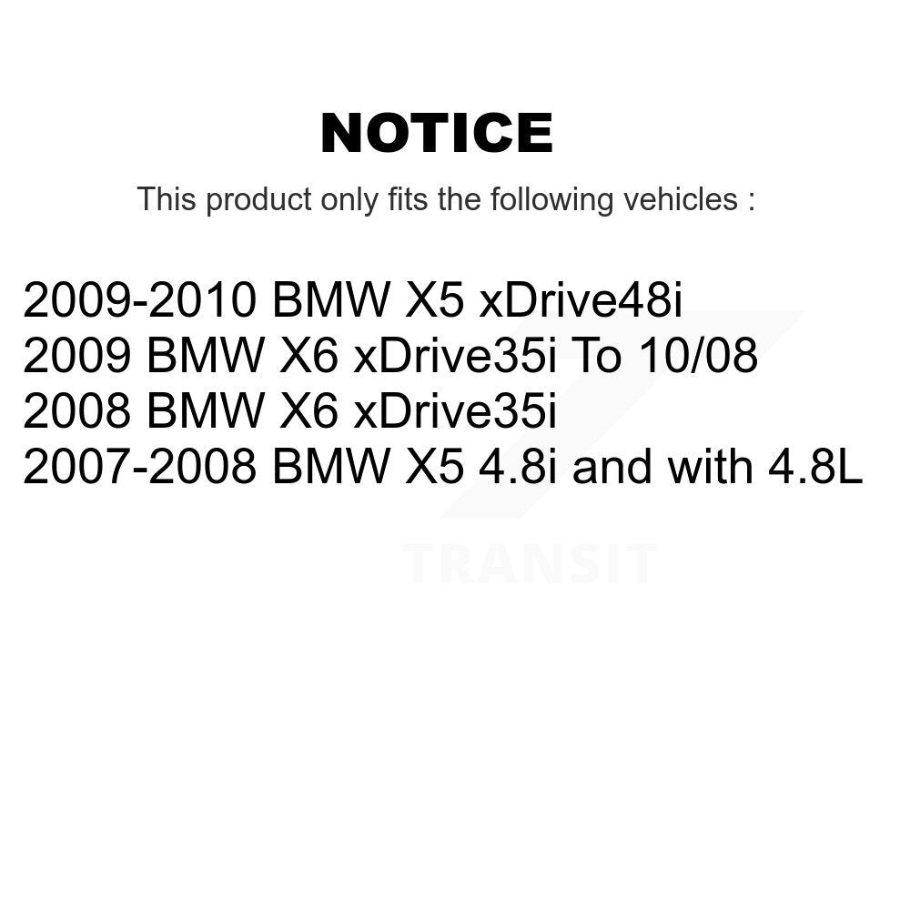 Front Rear Disc Brake Rotors And Ceramic Pads Kit For BMW X5 X6