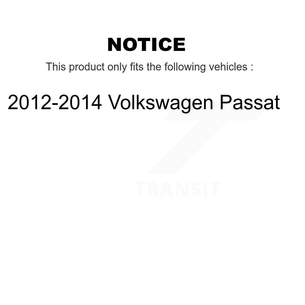 Front Rear Disc Brake Rotors And Ceramic Pads Kit For Volkswagen Passat