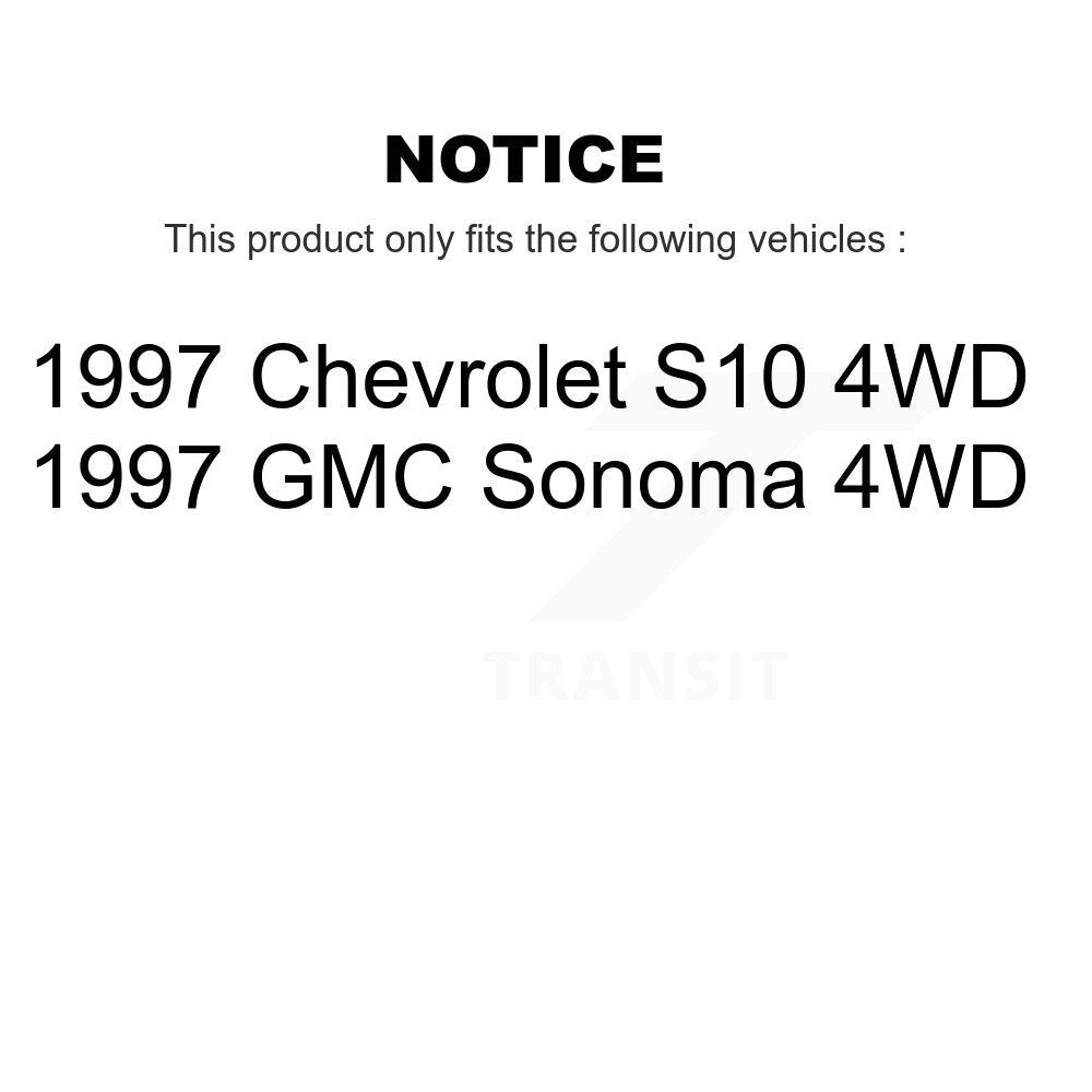 [Front+Rear] 1997 Chevrolet S10 GMC Sonoma 4WD Premium OE Brake Kit & Ceramic Pads For Max Braking