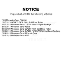 Load image into Gallery viewer, Rear Brake Rotor Ceramic Pad Kit For Mercedes-Benz GLA250 CLA250 INFINITI QX30 B