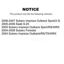 Charger l'image dans la galerie, Rear Disc Brake Rotors And Ceramic Pad Kit For Subaru Forester Impreza Saab 9-2X