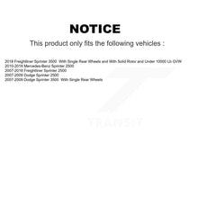 Load image into Gallery viewer, Rear Disc Brake Rotor Ceramic Pad Kit For Sprinter 2500 Mercedes-Benz Dodge 3500