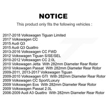 Load image into Gallery viewer, Rear Brake Rotors Ceramic Pad Kit For Volkswagen Tiguan CC Jetta Audi Passat GTI