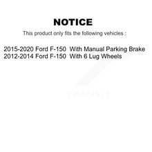 Charger l'image dans la galerie, Rear Disc Brake Rotors And Ceramic Pads Kit For Ford F-150
