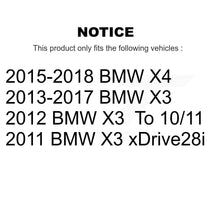 Charger l'image dans la galerie, Rear Disc Brake Rotors And Ceramic Pads Kit For BMW X3 X4