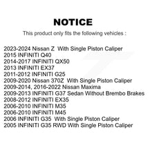 Load image into Gallery viewer, Rear Brake Rotor Ceramic Pad Kit For Nissan INFINITI Maxima G37 G35 M35 370Z G25