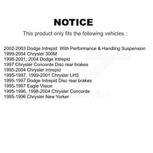 Charger l'image dans la galerie, Rear Brake Rotor &amp; Ceramic Pad Kit For Chrysler Dodge Intrepid 300M Concorde LHS