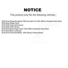 Load image into Gallery viewer, Rear Brake Rotors Ceramic Pad Kit For Chevrolet Equinox Malibu GMC Terrain Buick