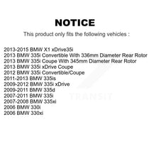 Charger l'image dans la galerie, Rear Brake Rotors &amp; Ceramic Pad Kit For BMW 335i X1 xDrive 330i 335xi 335d 330xi