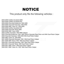 Load image into Gallery viewer, Rear Brake Rotor &amp; Ceramic Pad Kit For Chevrolet Silverado 1500 GMC Tahoe Sierra
