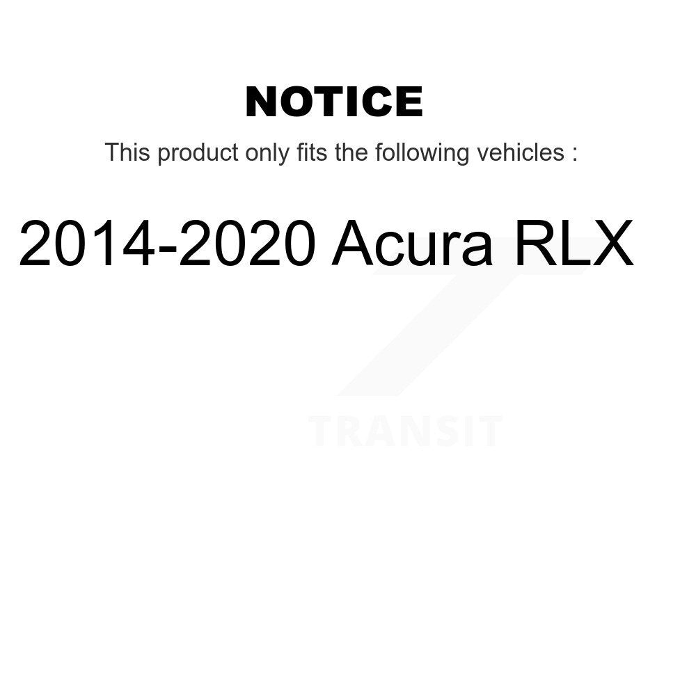 [Rear] 2014-2020 Acura RLX Premium OE Brake Rotors & Ceramic Pads Kit For Max Braking