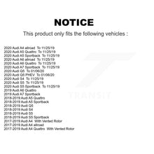 Load image into Gallery viewer, Rear Brake Rotors &amp; Ceramic Pad Kit For Audi Q5 A4 A5 Quattro A6 S5 S4 Sportback