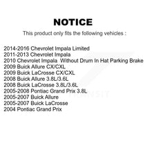 Charger l'image dans la galerie, Rear Brake Rotor &amp; Ceramic Pad Kit For Chevrolet Impala Pontiac Grand Prix Buick