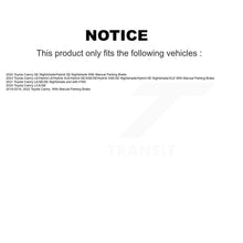 Load image into Gallery viewer, Rear Disc Brake Rotors And Ceramic Pads Kit For Toyota Camry