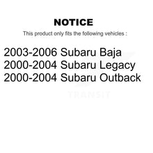 Charger l'image dans la galerie, Rear Disc Brake Rotors And Ceramic Pads Kit For Subaru Outback Legacy Baja