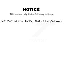 Charger l'image dans la galerie, [Rear] 2012-2014 Ford F-150 With 7 Lug Wheels Premium OE Brake Rotors &amp; Ceramic Pads Kit For Max Braking