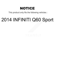 Charger l&#39;image dans la galerie, Rear Disc Brake Rotors And Ceramic Pads Kit For 2014 INFINITI Q60 Sport