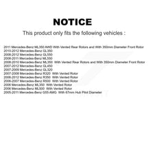 Load image into Gallery viewer, Rear Brake Rotors Ceramic Pad Kit For Mercedes-Benz ML350 GL450 R350 GL550 GL350