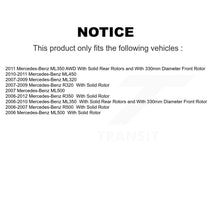 Load image into Gallery viewer, Rear Brake Rotor &amp; Ceramic Pad Kit For Mercedes-Benz ML350 R350 ML500 ML320 R500