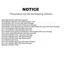 Charger l&#39;image dans la galerie, Rear Brake Rotor Ceramic Pad Kit For INFINITI Q50 M37 Q60 Q70 Q70L QX70 M56 FX50