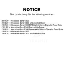 Load image into Gallery viewer, Rear Disc Brake Rotor Ceramic Pad Kit For Mercedes-Benz E350 C250 C300 C350 E550
