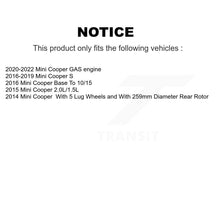 Load image into Gallery viewer, Rear Disc Brake Rotors And Ceramic Pads Kit For Mini Cooper