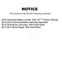 Load image into Gallery viewer, Rear Disc Brake Rotors Ceramic Pad Kit For Chevrolet Malibu Buick LaCrosse Regal