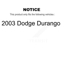 Charger l&#39;image dans la galerie, Rear Disc Brake Rotors And Ceramic Pads Kit For 2003 Dodge Durango