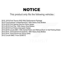 Load image into Gallery viewer, Rear Brake Rotors Ceramic Pad Kit For Ford Explorer Taurus Flex Police Sedan MKT