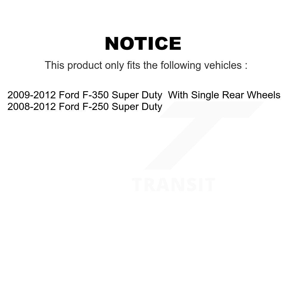 Rear Disc Brake Rotors And Ceramic Pads Kit For Ford F-250 Super Duty F-350