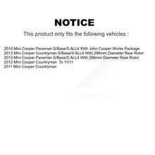 Load image into Gallery viewer, Rear Disc Brake Rotors And Ceramic Pads Kit For Mini Cooper Countryman Paceman
