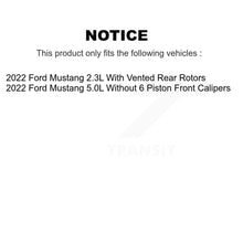 Load image into Gallery viewer, Rear Disc Brake Rotors And Ceramic Pads Kit For Ford Mustang K8C-102172