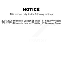 Load image into Gallery viewer, Front Rear Disc Brake Rotors Ceramic Pad Drum Kit (7Pc) For Mitsubishi Lancer ES