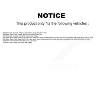 Charger l'image dans la galerie, Front Rear Brake Rotors Ceramic Pad &amp; Drum Kit (7Pc) For Chevrolet GMC Silverado