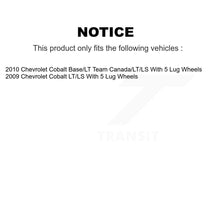 Load image into Gallery viewer, Front Rear Disc Brake Rotors Ceramic Pad And Drum Kit (7Pc) For Chevrolet Cobalt