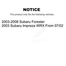 Load image into Gallery viewer, Front Rear Brake Rotors Ceramic Pad &amp; Drum Kit (7Pc) For Subaru Forester Impreza