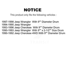 Load image into Gallery viewer, Front Rear Brake Rotor Ceramic Pad And Drum Kit (7Pc) For Jeep Wrangler Cherokee