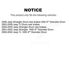 Load image into Gallery viewer, Front Rear Disc Brake Rotors Ceramic Pad And Drum Kit (7Pc) For Jeep Wrangler TJ