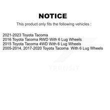 Load image into Gallery viewer, Front Rear Disc Brake Rotors Ceramic Pads And Drum Kit (7Pc) For Toyota Tacoma