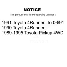 Charger l'image dans la galerie, Front Rear Disc Brake Rotor Ceramic Pad Drum Kit (7Pc) For Toyota Pickup 4Runner